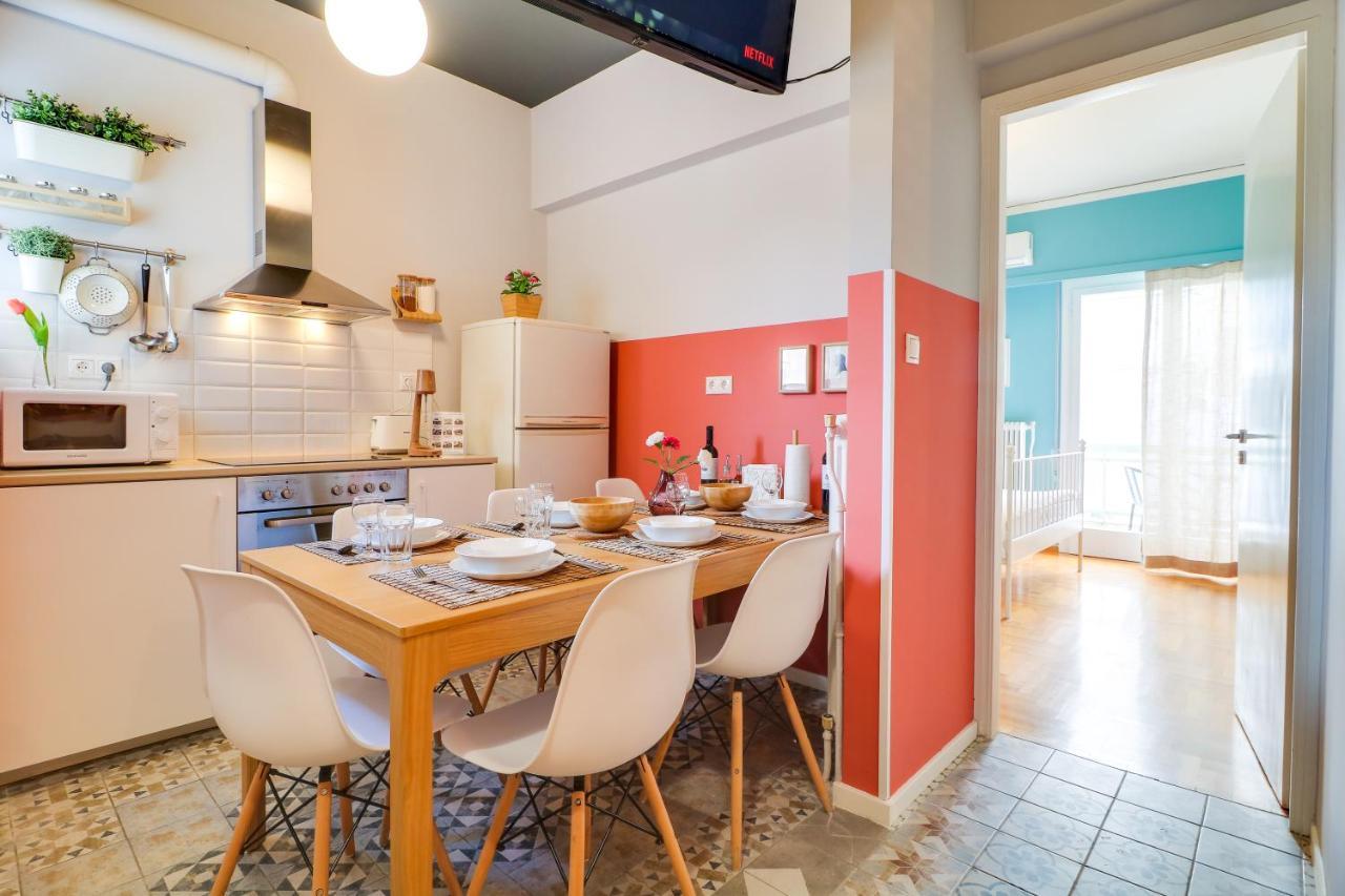 Spacious Central Flat☆3Min To Metro☆Ac|Netflix|Pc Athen Exterior foto
