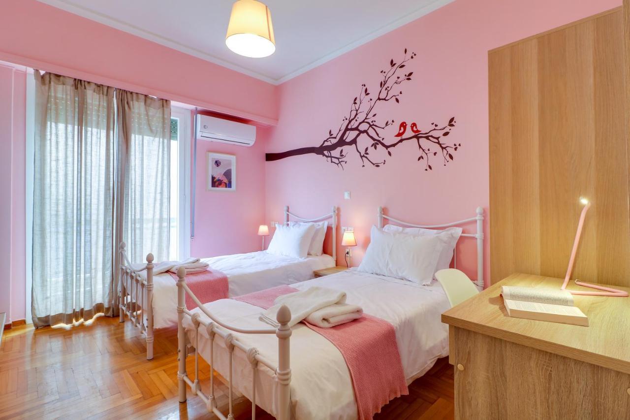 Spacious Central Flat☆3Min To Metro☆Ac|Netflix|Pc Athen Exterior foto