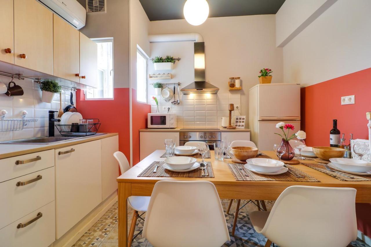 Spacious Central Flat☆3Min To Metro☆Ac|Netflix|Pc Athen Exterior foto