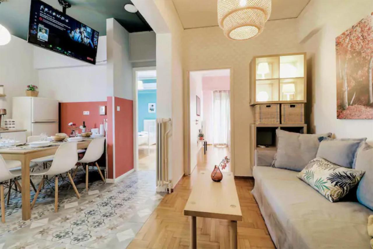 Spacious Central Flat☆3Min To Metro☆Ac|Netflix|Pc Athen Exterior foto