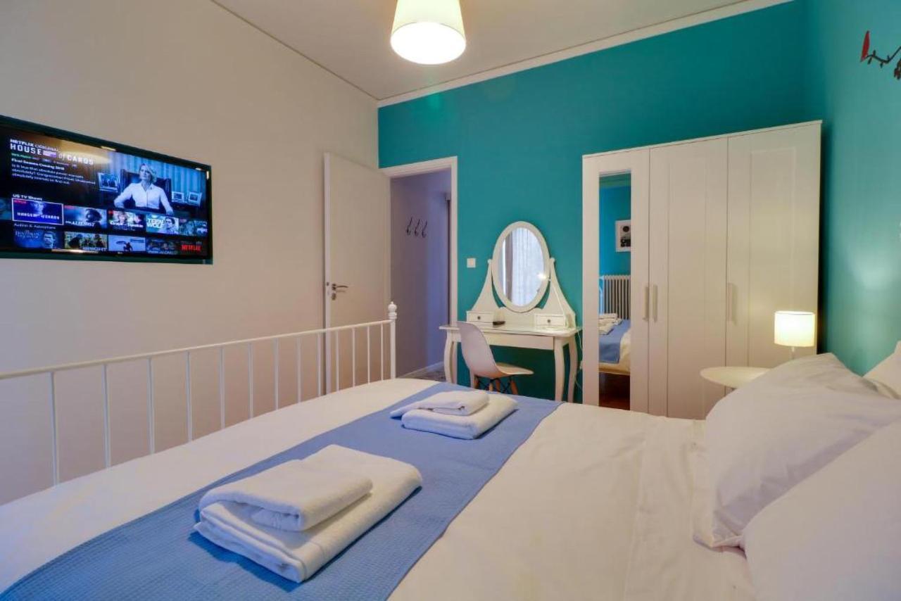 Spacious Central Flat☆3Min To Metro☆Ac|Netflix|Pc Athen Exterior foto