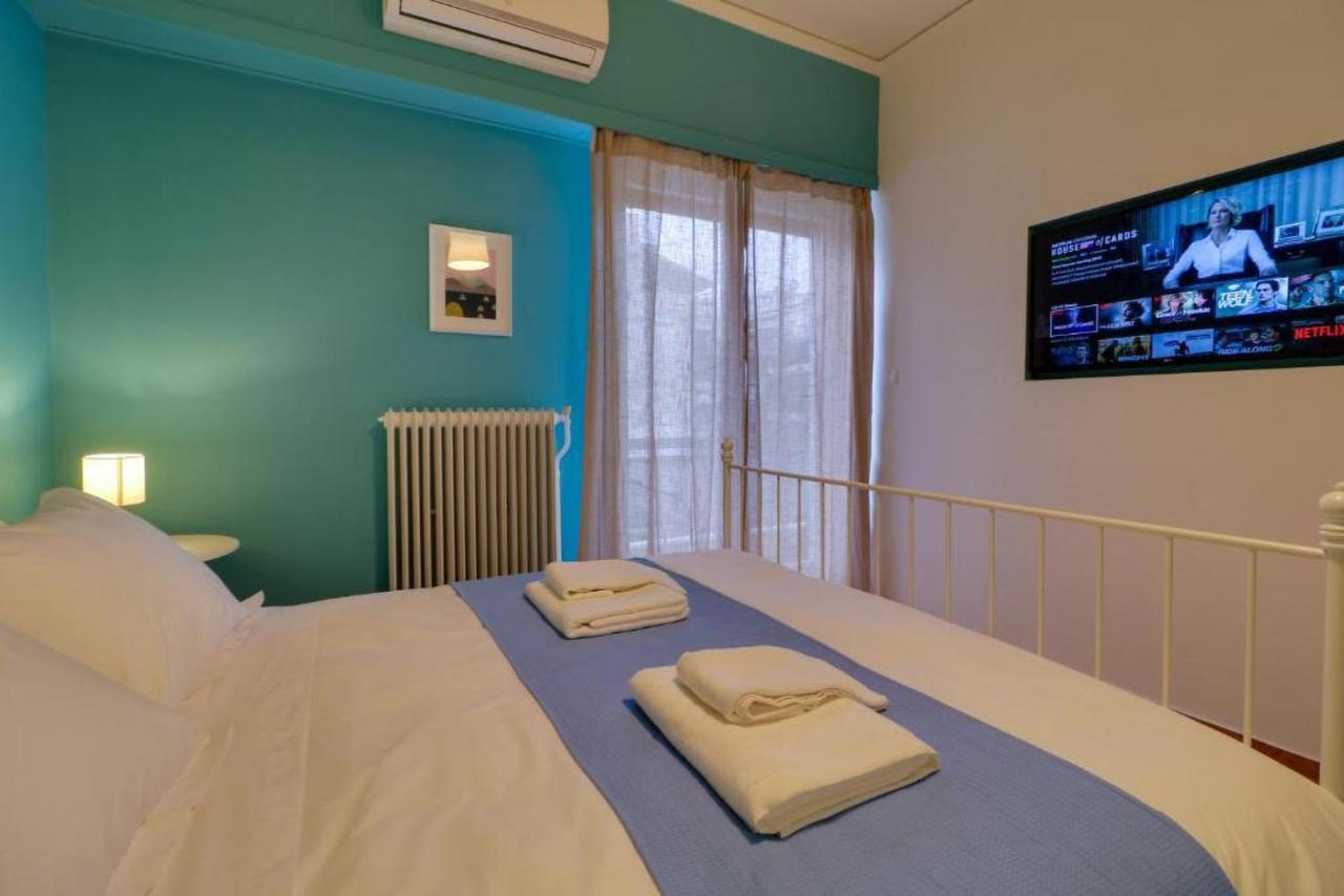 Spacious Central Flat☆3Min To Metro☆Ac|Netflix|Pc Athen Exterior foto