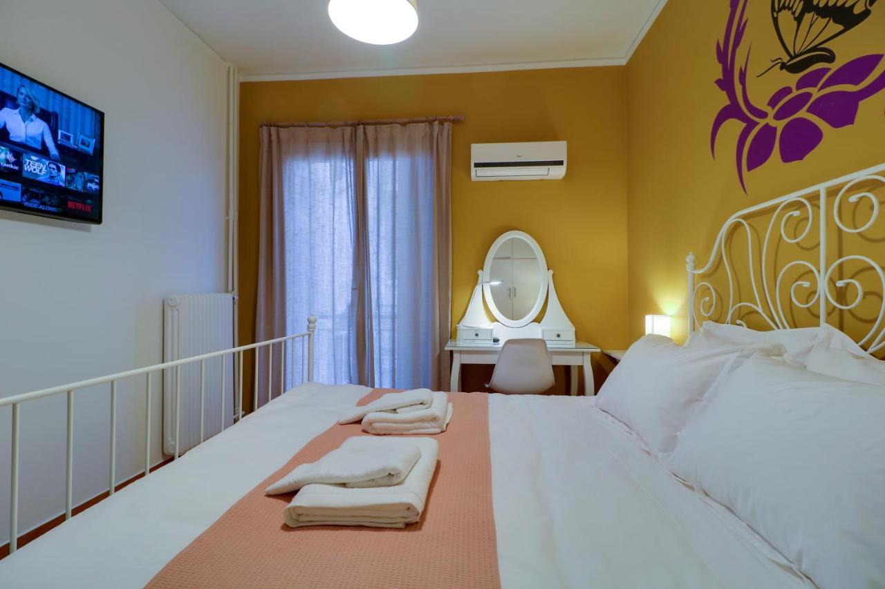 Spacious Central Flat☆3Min To Metro☆Ac|Netflix|Pc Athen Exterior foto